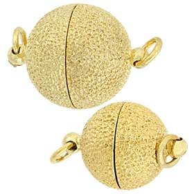 Gold Vermeil Magnetic Ball Stardust Clasps