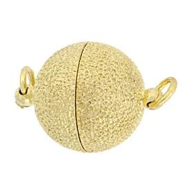 vermeil 12mm star dust ball magnetic clasp