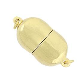 vermeil 15x10mm nugget magnetic clasp