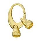 vermeil 25x17mm oval trigger clasp