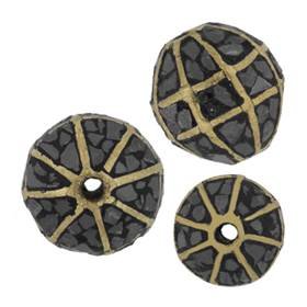 Vermeil Black Diamond Ball Bead