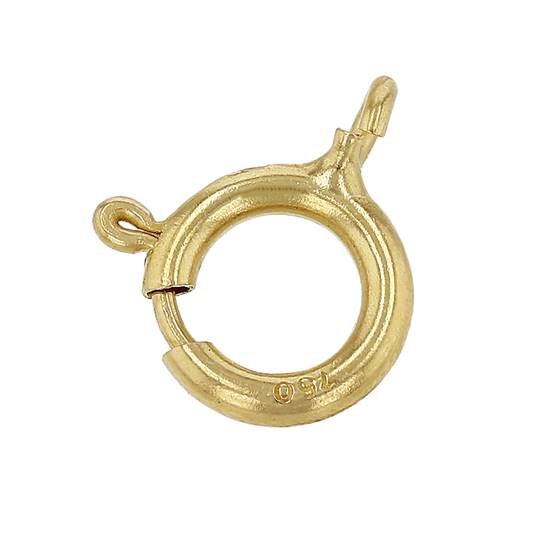 18ky 6mm open ring springring clasp