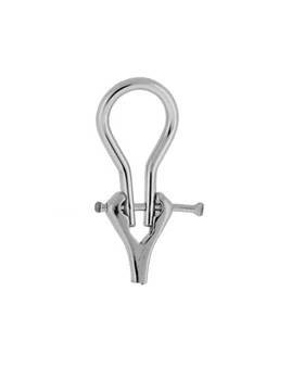 platinum 7x18mm small earring omega clip