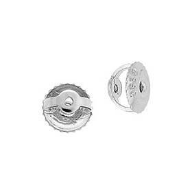 platinum 6.3x0.84mm hole earring screw earnut type-a