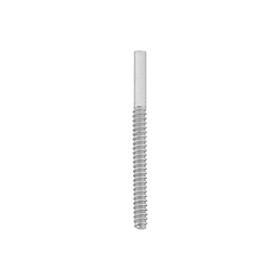 platinum 11x1.0mm earring screw post type-b this post only fit with type-b back