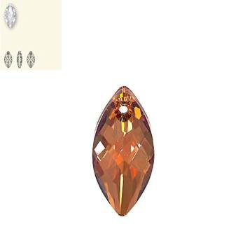 40x18mm crystal copper 6110 swarovski pendant