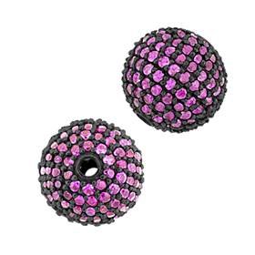 14kw 1.65cts 10mm ruby ball bead