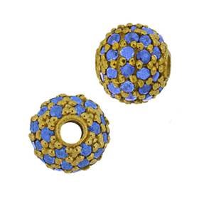 14ky 6mm blue sapphire ball bead