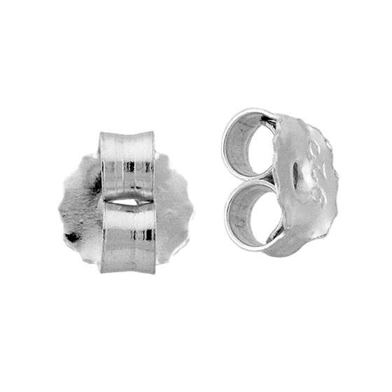 sterling silver 4.0x0.60mm hole earring friction earnut