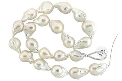 baroque shape pearl freshwater white pearl graduated 12-18mm