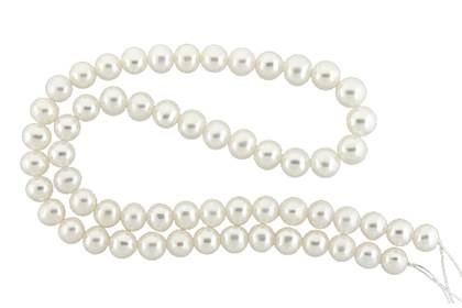 potato shape pearl freshwater white pearl graduated 7-8mm