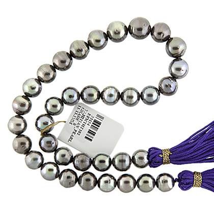 semi-round shape pearl tahitian pearl graduated 11-13.3mm