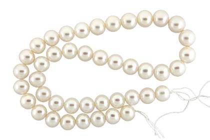 round shape pearl freshwater white pearl graduated 10-11mm