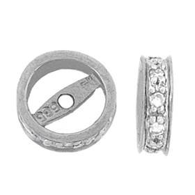 14kw 7mm 5pts/10pcs diamond roundel bead
