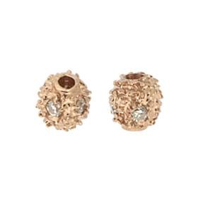 14kr 3mm 2pts/4pcs diamond bead