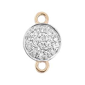 14kr 8mm 4pts/14pcs diamond disc connector