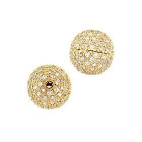 14mm cubic zirconia ball bead