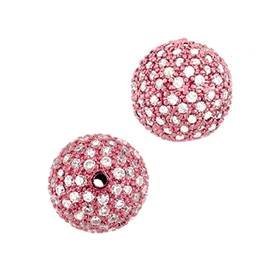 14mm cubic zirconia ball bead