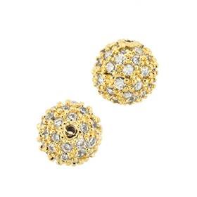 8mm cubic zirconia ball bead