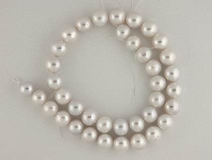 round pearl freshwater white pearl 10.5-11.5mm