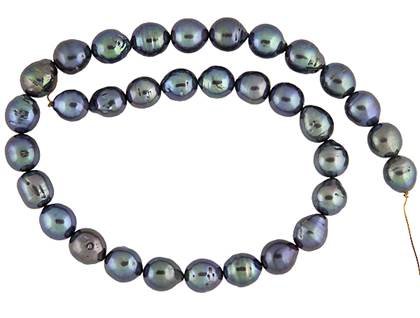 semi-baroque freshwater peacock pearl 11-12mm