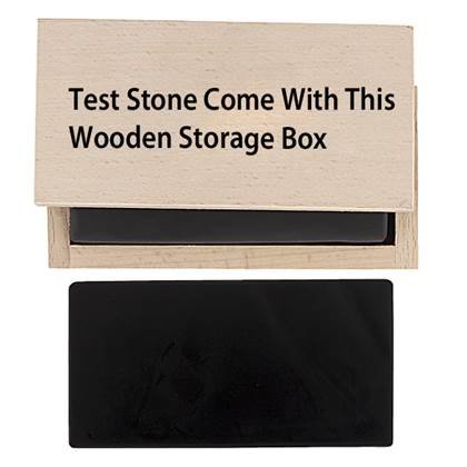 gold testing stone in storage box