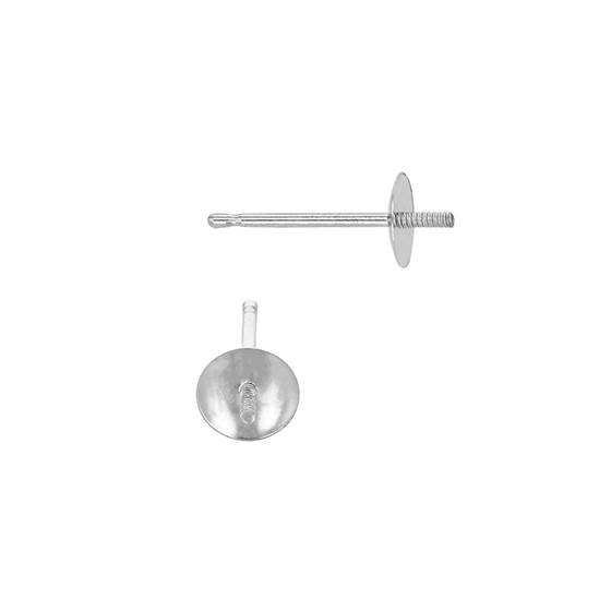 14kw 3.5mm cup pearl earring stud