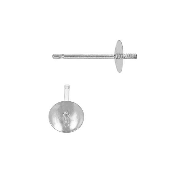 14kw 4.5mm cup pearl earring stud