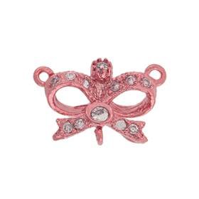 11x9mm cubic zirconia fancy bow connector