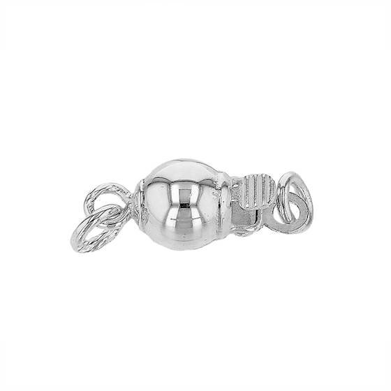 Sterling Silver 8mm Ball Clasp