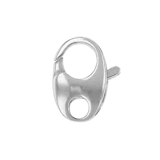 sterling silver 14x9mm bracelet trigger oval clasp