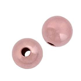rose gold filled 7.0mm round bead