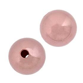 rose gold filled 10mm round bead