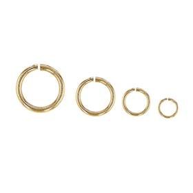 10K Gold Open Jump Ring 0.64mm Wire (22 Gauge Wire)