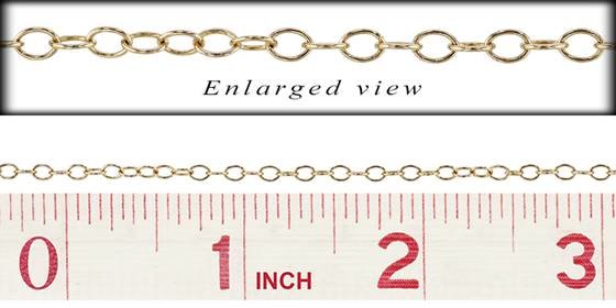 14ky 2.5mm cable_chain oval cable chain