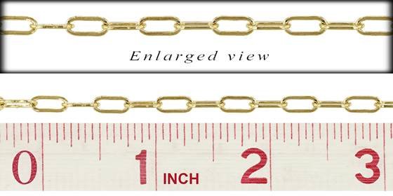 18ky 3.1mm chain width flat elongated chain