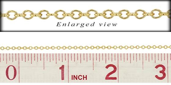18ky 1.3mm chain width round cable chain