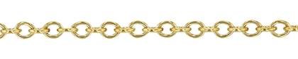 18K Gold Round Cable Chain
