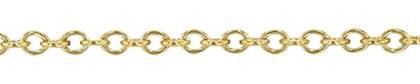 18K Gold Round Cable Chain