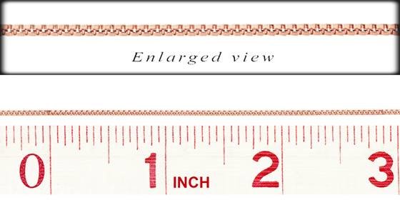 r-gf 1.0mm chain width box chain