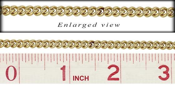 gf 4.0mm chain width curb chain