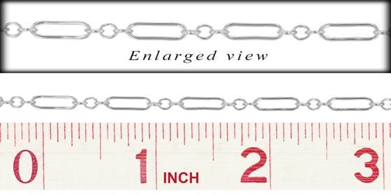 ss 3mm chain width long and short chain