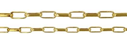 Elongated Belcher Rolo Gold Filled Chain