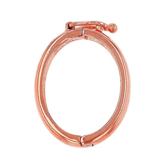 rose gold vermeil 23x17mm oval pearl shortener