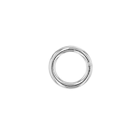 sterling silver 4mm round closed jump ring