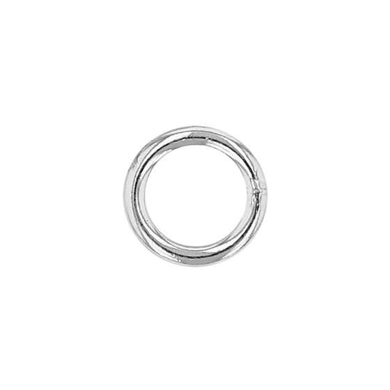 sterling silver 4.5mm round closed jump ring