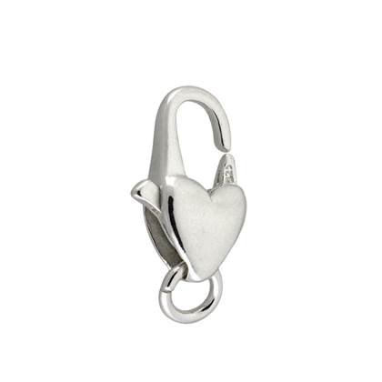 ss 12x6mm heart trigger clasp