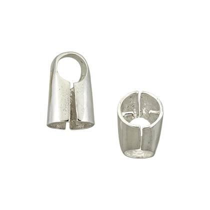 ss 6mm round cap leather end