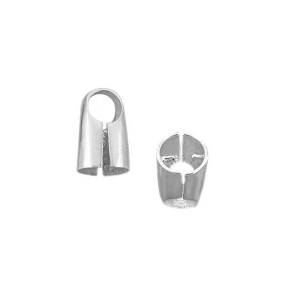 ss 7mm round cap leather end