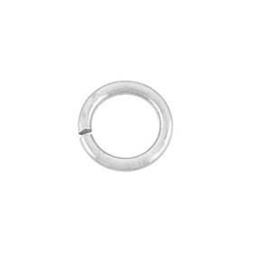 rhodium ss 6mm round open jump ring